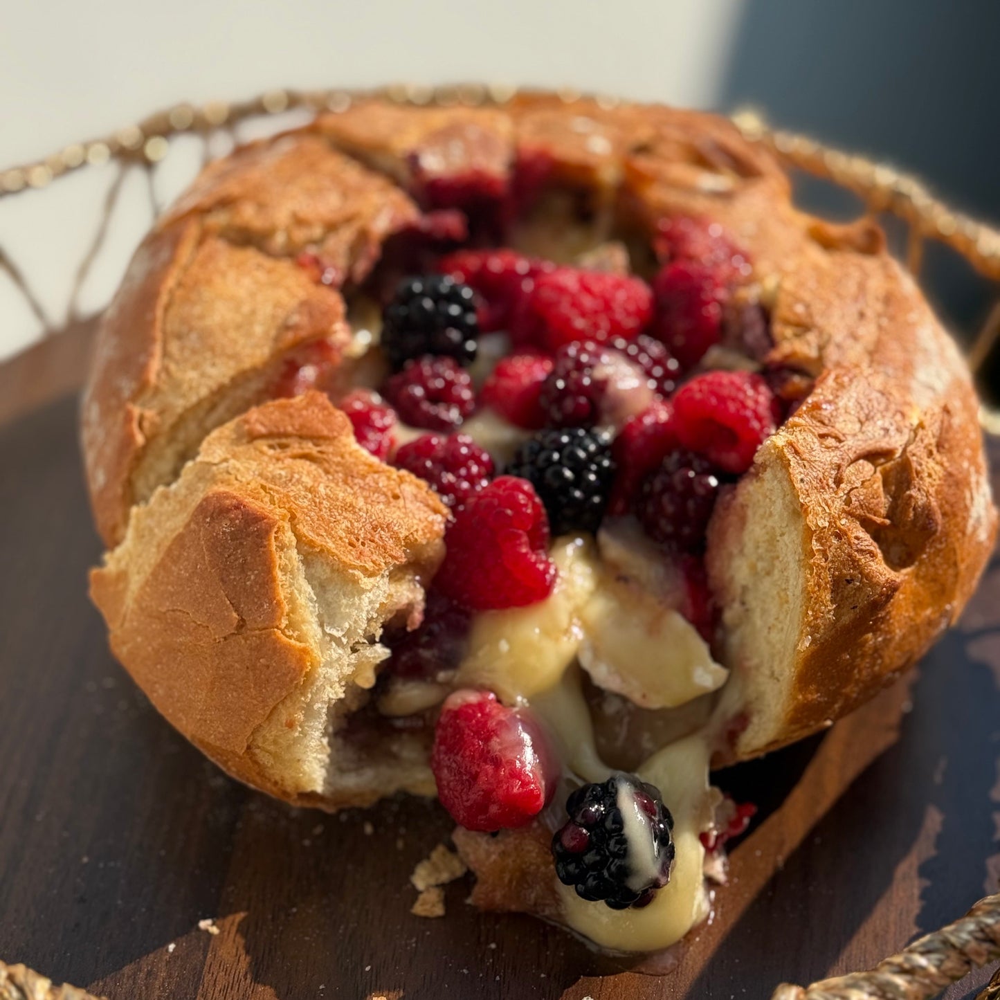 Queso brie horneado